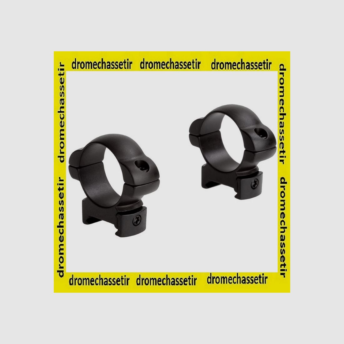 set of 2 medium steel rings diameter 25.4mm for 21mm rail sm114