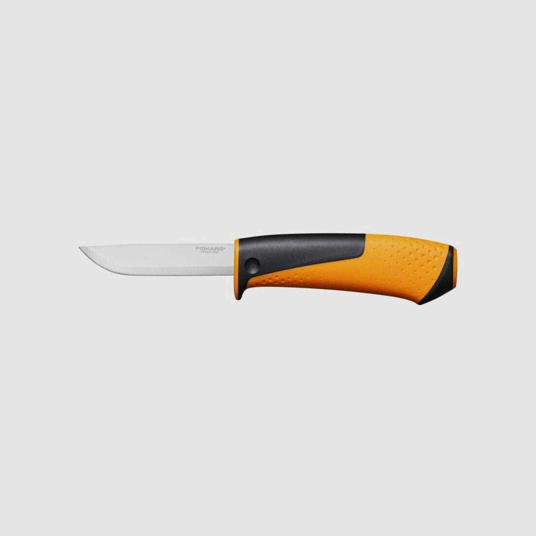 Fiskars Universalmesser mit Schleifstein orange