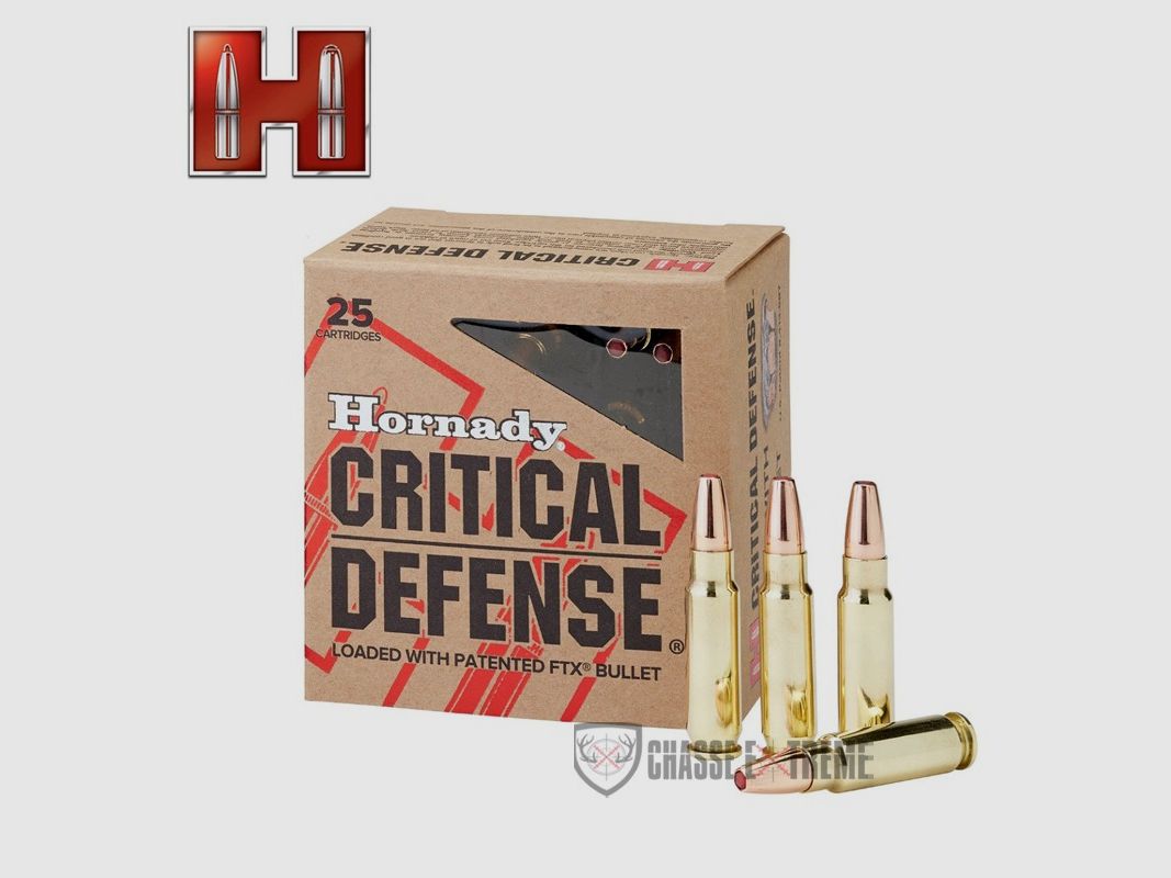 25 Patronen HORNADY Critical Defense Kal. 5.7x28 mm 55Gr Ftx