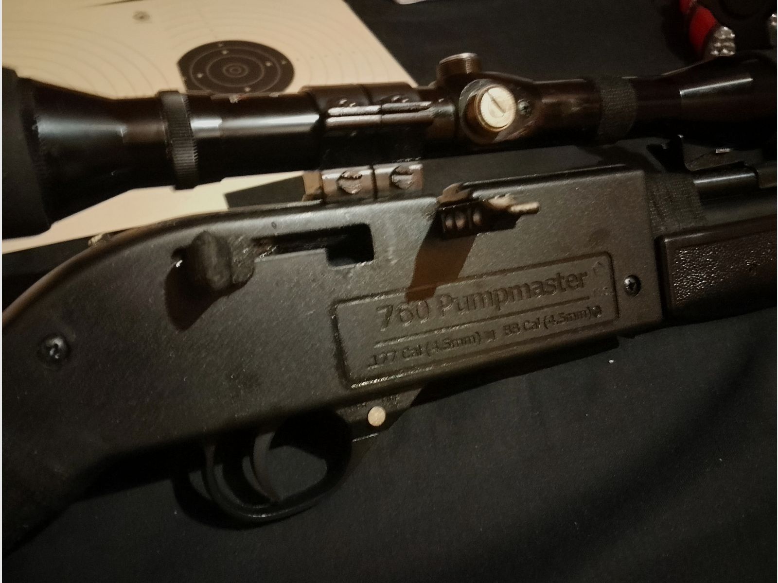 Crosmann Pumpmaster 760 air rifle 4.5mm .177 diabolo or steel BBs set 2 magazines scope 4x28 Nikko + scope covers
