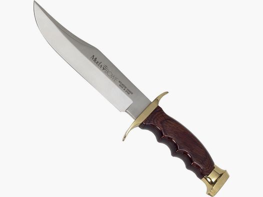 Bowie knife including leather sheath