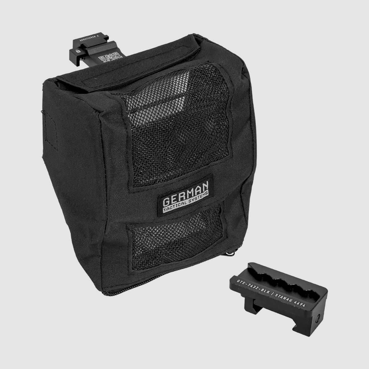 GERMAN TACTICAL SYSTEMS – BRASS CATCHER TATTICO PICATINNY 3.0, immagine 1 di 3