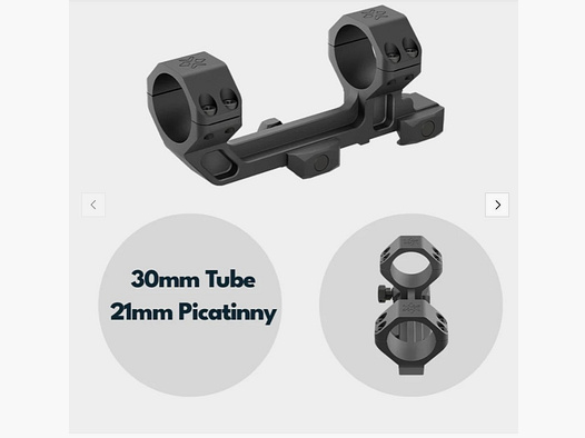 Vector Optics SCACD-23 Cantilever-Blockmontage mit eingebauter Wasserwaage für 21mm Schiene