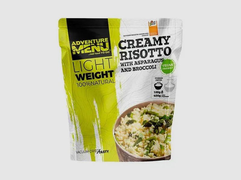 Adventure Menu Lightweight Cream Risotto with Asparagus Broccoli