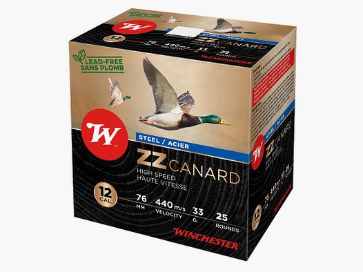 Winchester ZZ Canard Steel .12/76 33g #3 (3,5mm) 25 patronen