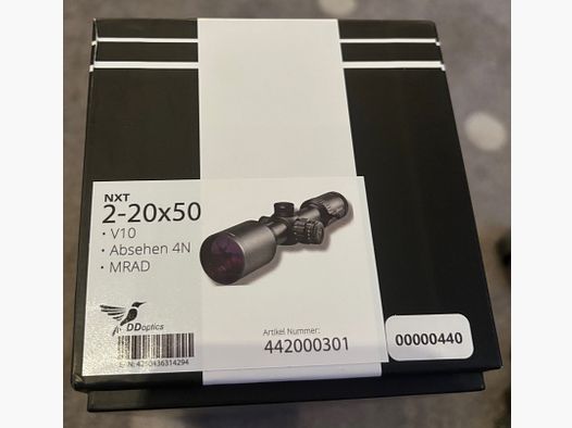 DDoptics V10 2-20 NXT riflescope incl. Rusan adapter