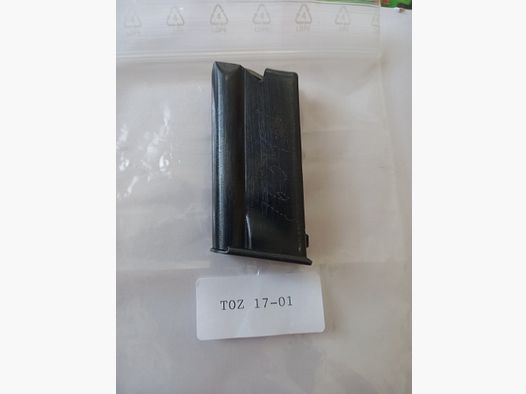 5× shot magazine voor Russische repeater rifle "TOZ 17-01" kal.22lr.