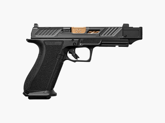 Pistolet Shadow Systems DR920P OR, 9mm Luger, canon flûté de 5" bronze, compensateur, 17+1