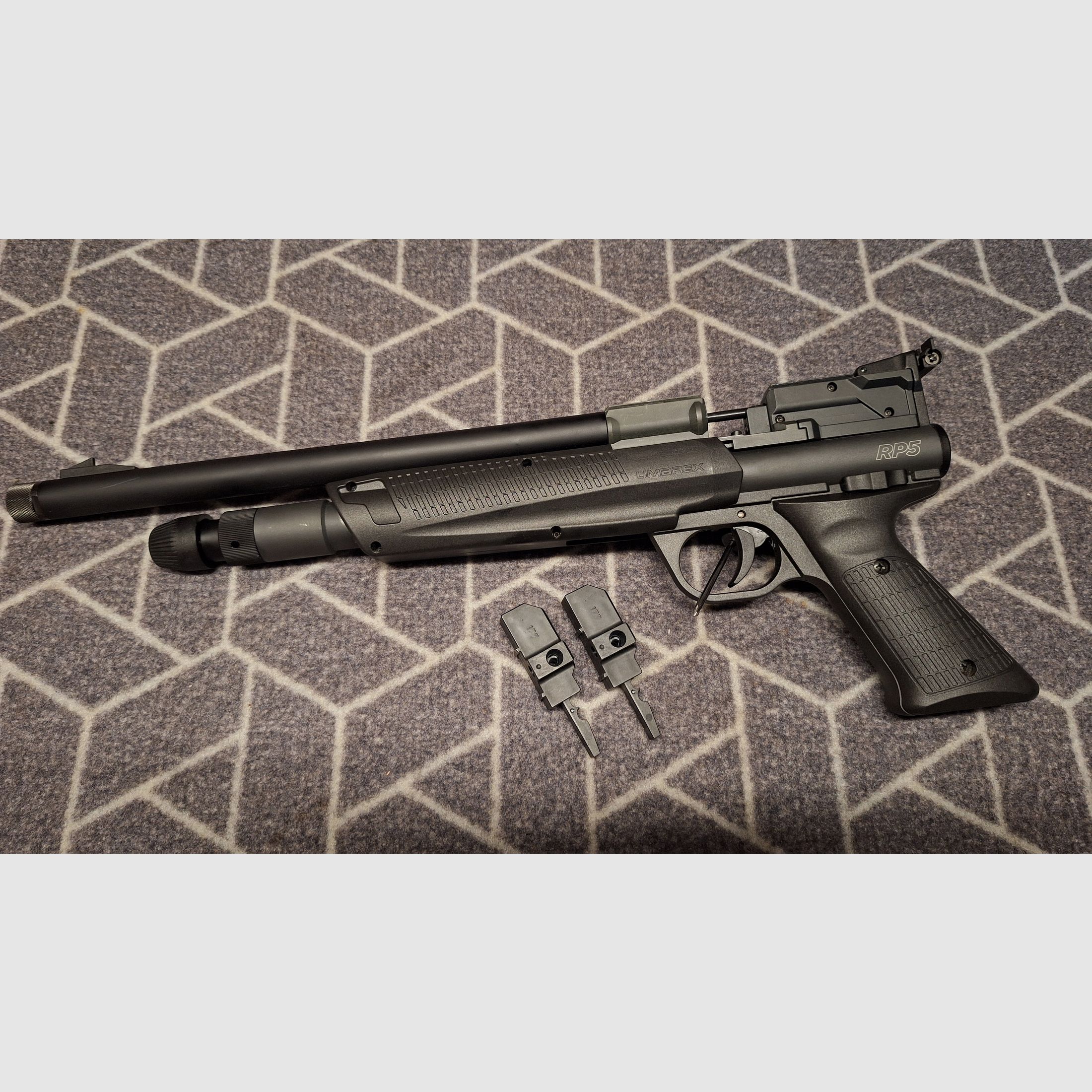 Umarex RP5 4,5 mm CO2 Pump Action mit 2x 5 Schuss Magazinen - Rarität!
