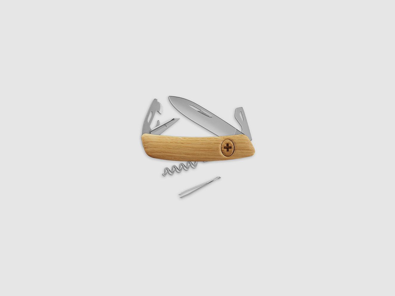 Coltello svizzero Swiza D03 Allmatt - rovere 7,5 cm