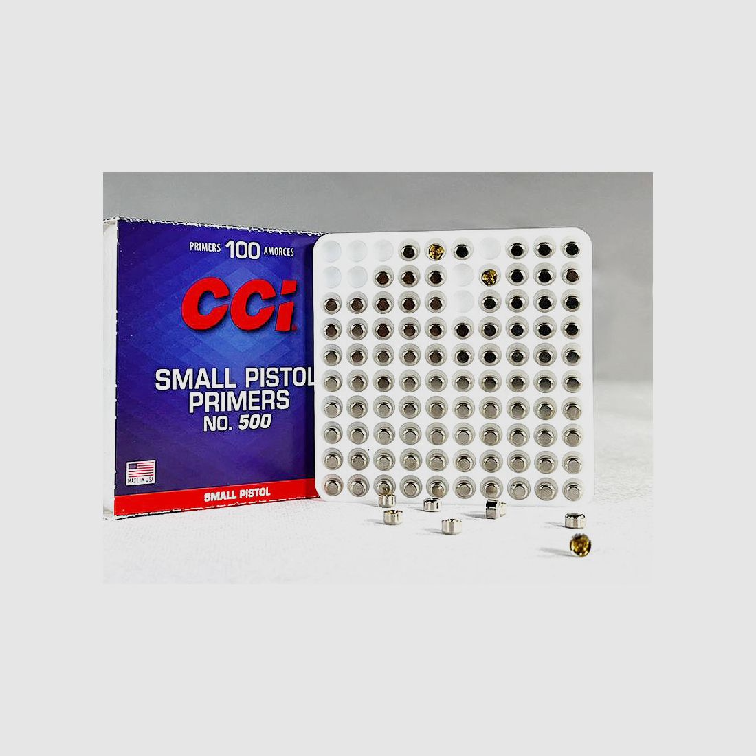 CCi Kurzwaffen-Zündhütchen *No. 500* STD Small Pistol 1 Packung (für 1.000 Schuss á 0,129 €*)