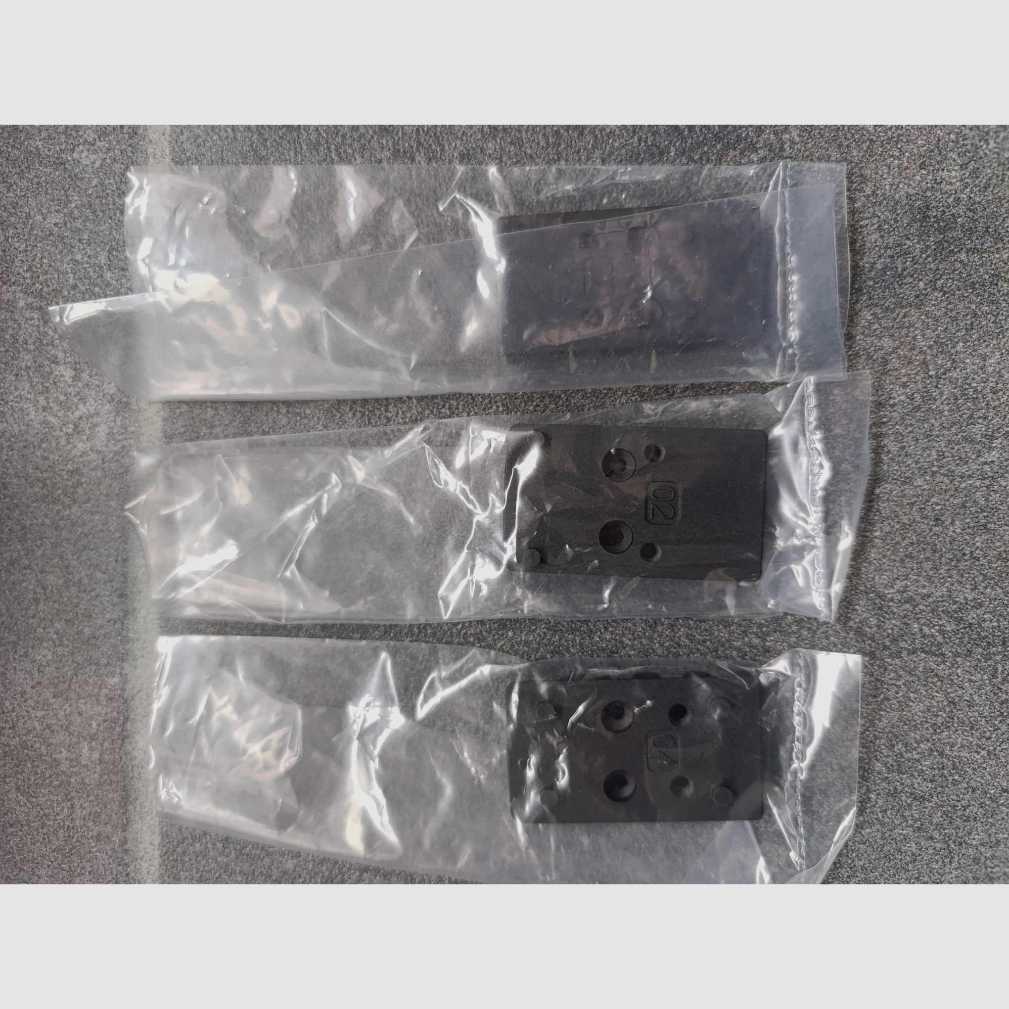 Adapterplatten RED DOT für Walther PDP T4E RAM Airsoft 6mm BB, 4,5mm