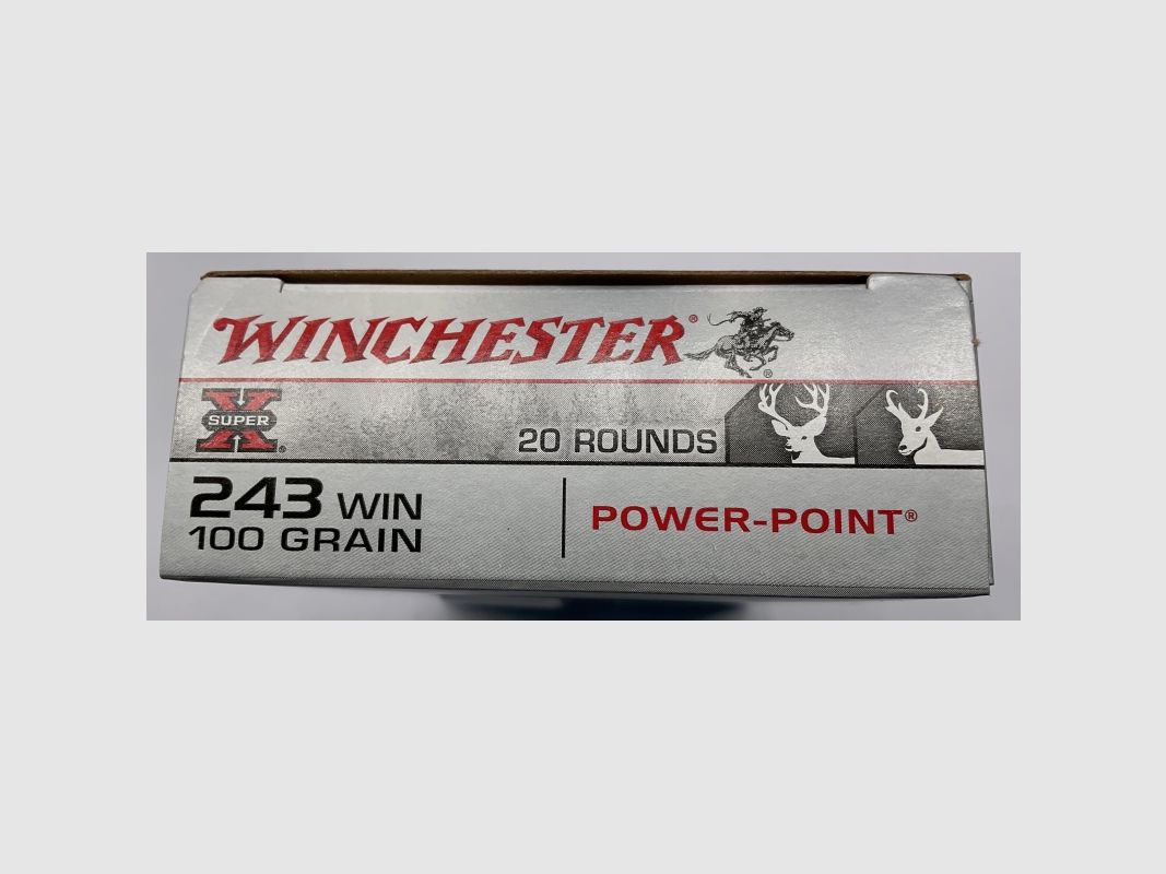 MUNICION WINCHESTER 243 WIN 100 GR POWER-POINT SUPER-X, imagen 2 de 3