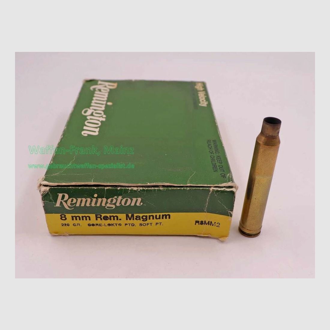 Remington - USA Long Rifle Cases, used Cal. 8mm Remington Magnum