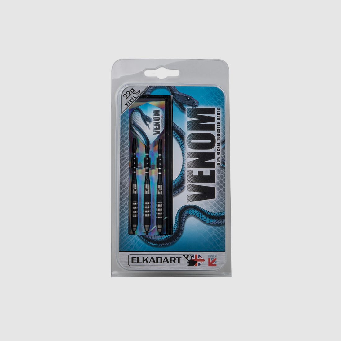 Dartpfeil Elkadart Venom Steeldarts 22 g 3 StĂĽck