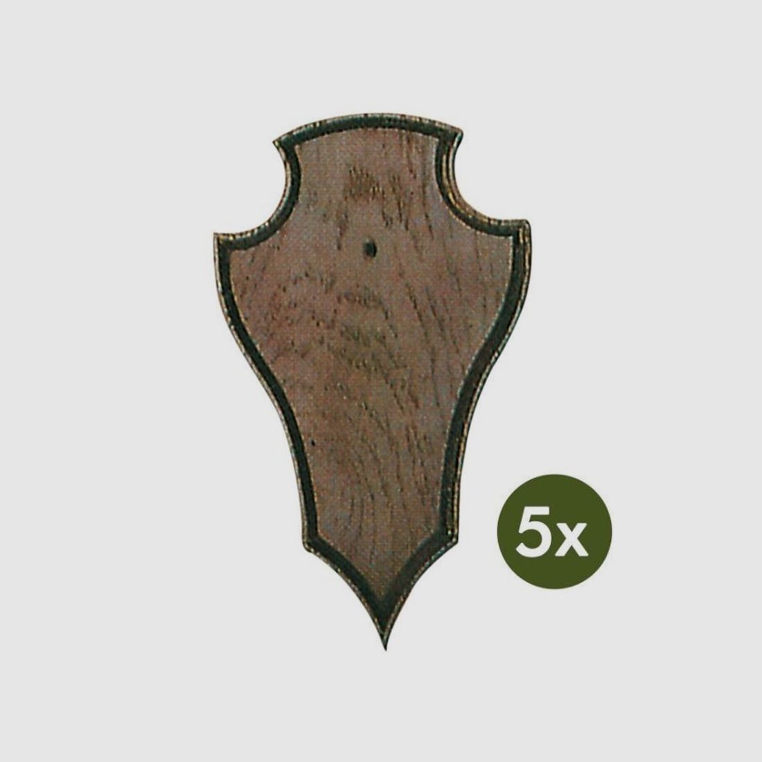 Hunting trophy holder wood 19x12 cm