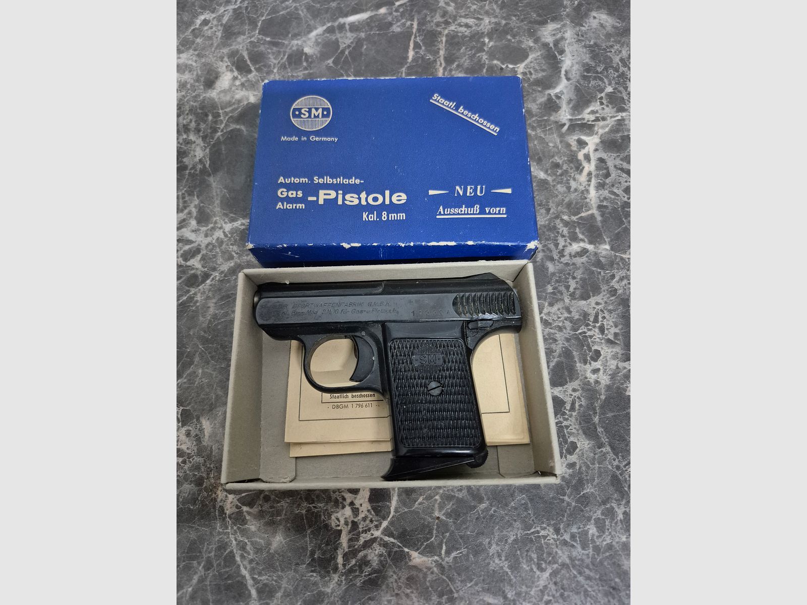 Pistola de señal/alarma/gas SM 8 mm modelo 10