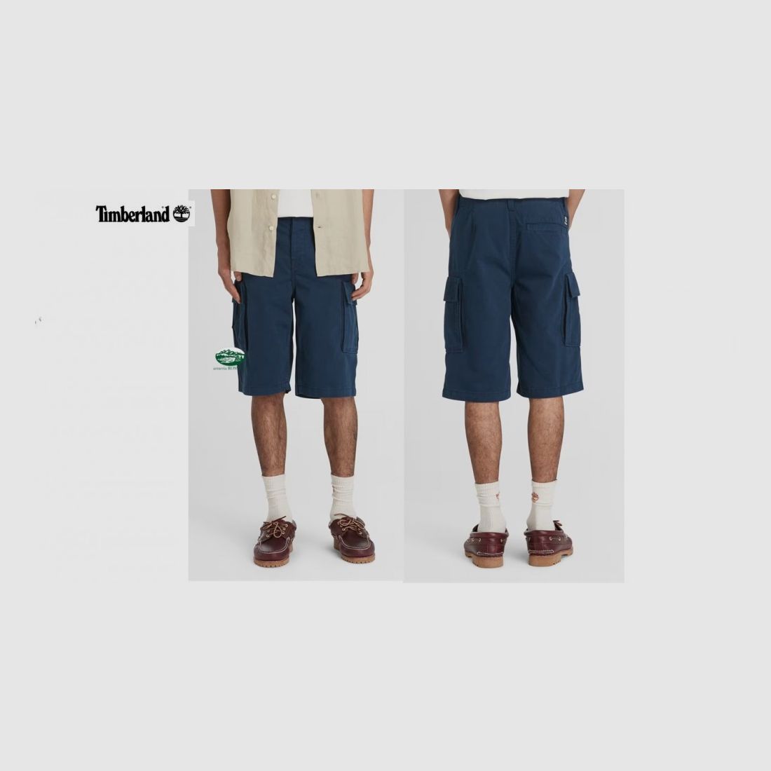TIMBERLAND Heren Twill Cargo Shorts in Marineblauw