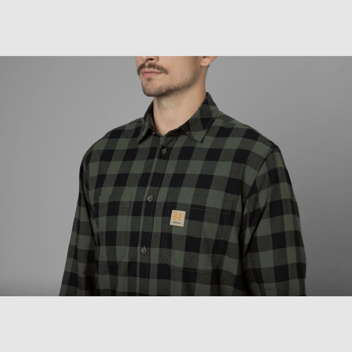 HÄRKILA Scandinavien L/S Hemd Green Check