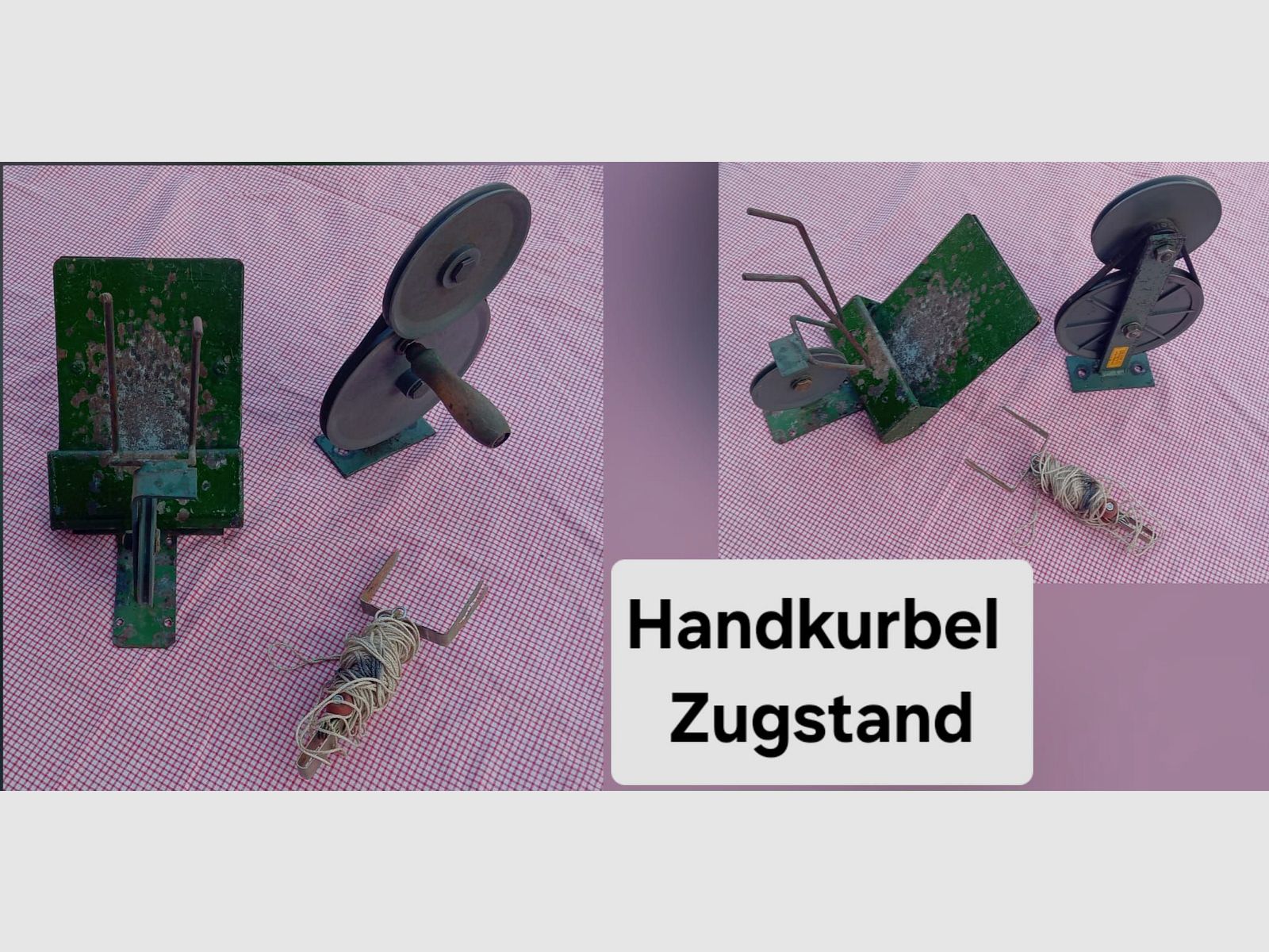 Zugkurbelstand für Luftgewehr und Zimmerstutzen