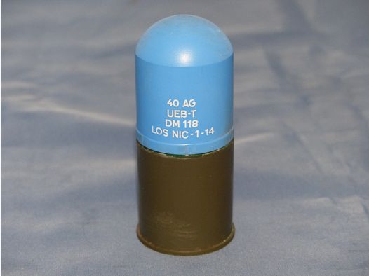 Bundeswehr BW 3 stuks oefenmunitie patroon projectielen blauw G3 schoonmaakspullen jaren 60 jaren 70