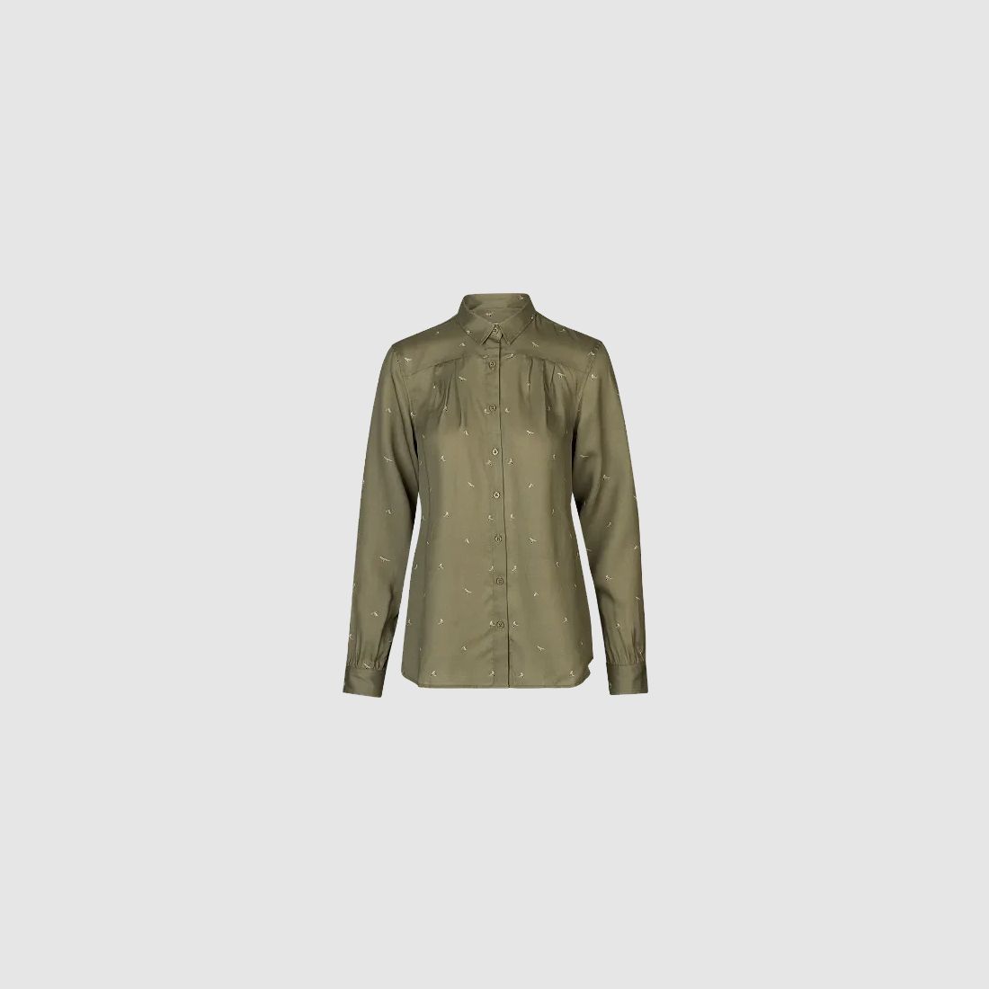 Härkila Abigail Damenhemd Dust green/Flying ducks, M
