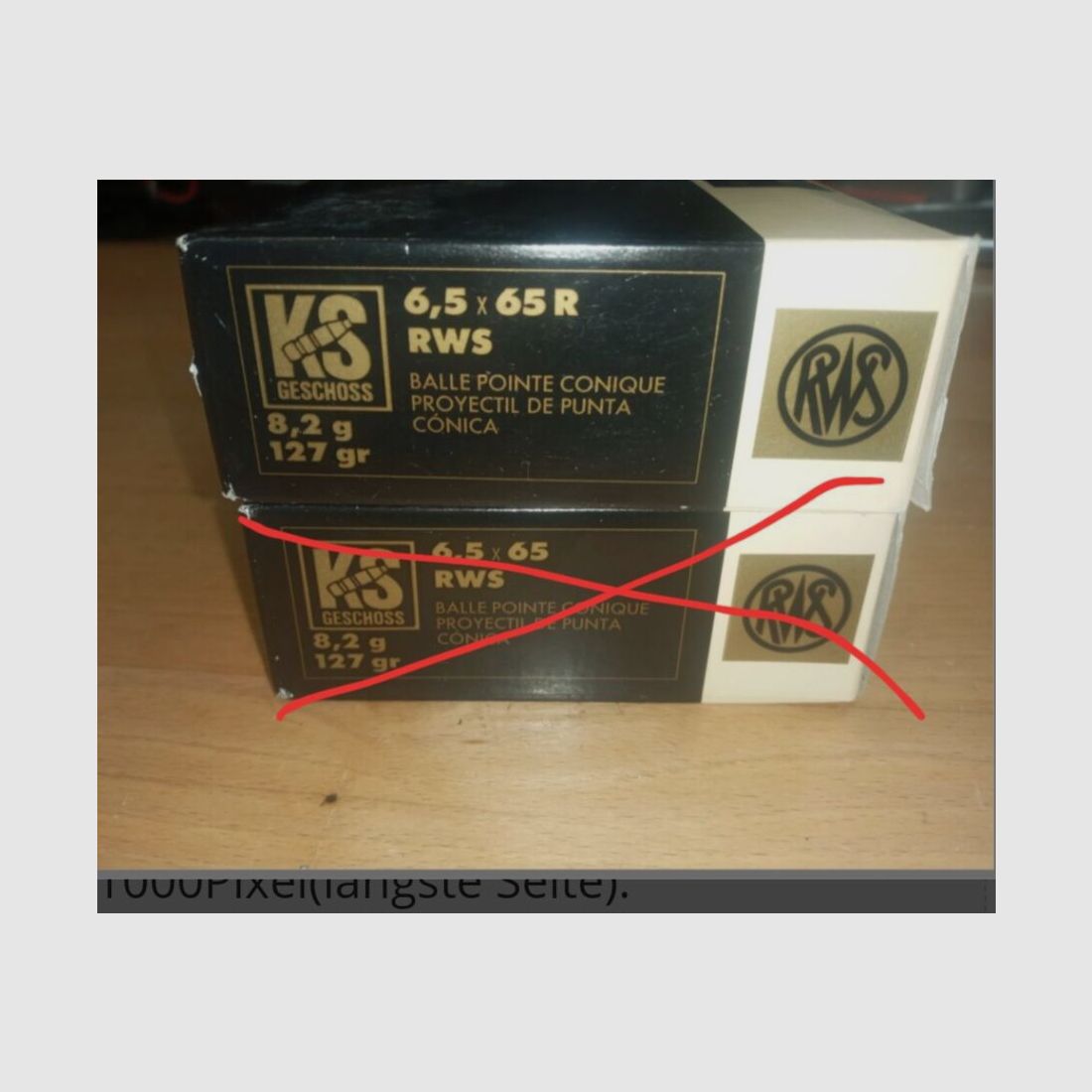 RWS, Dynamit Nobel 8,2g pointe conique