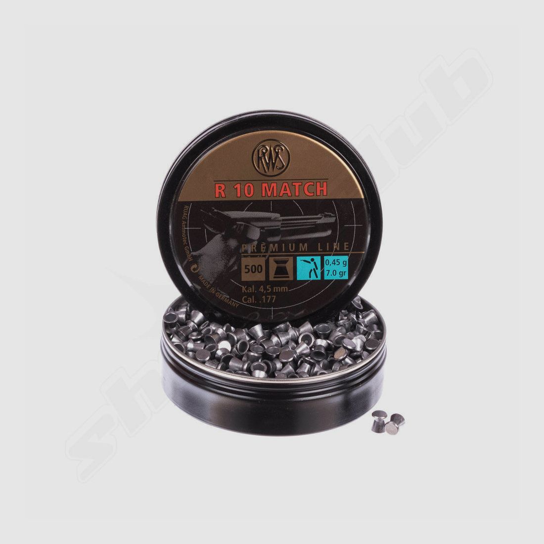 RWS R10 Match 4,49mm 0,45g 500pcs 4,5mmDiabolo, image 1 sur 2