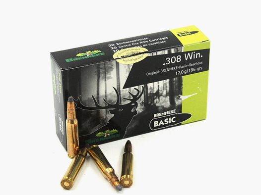 Brenneke Basic 308 Win, 185gr/12gr, 20 Stk