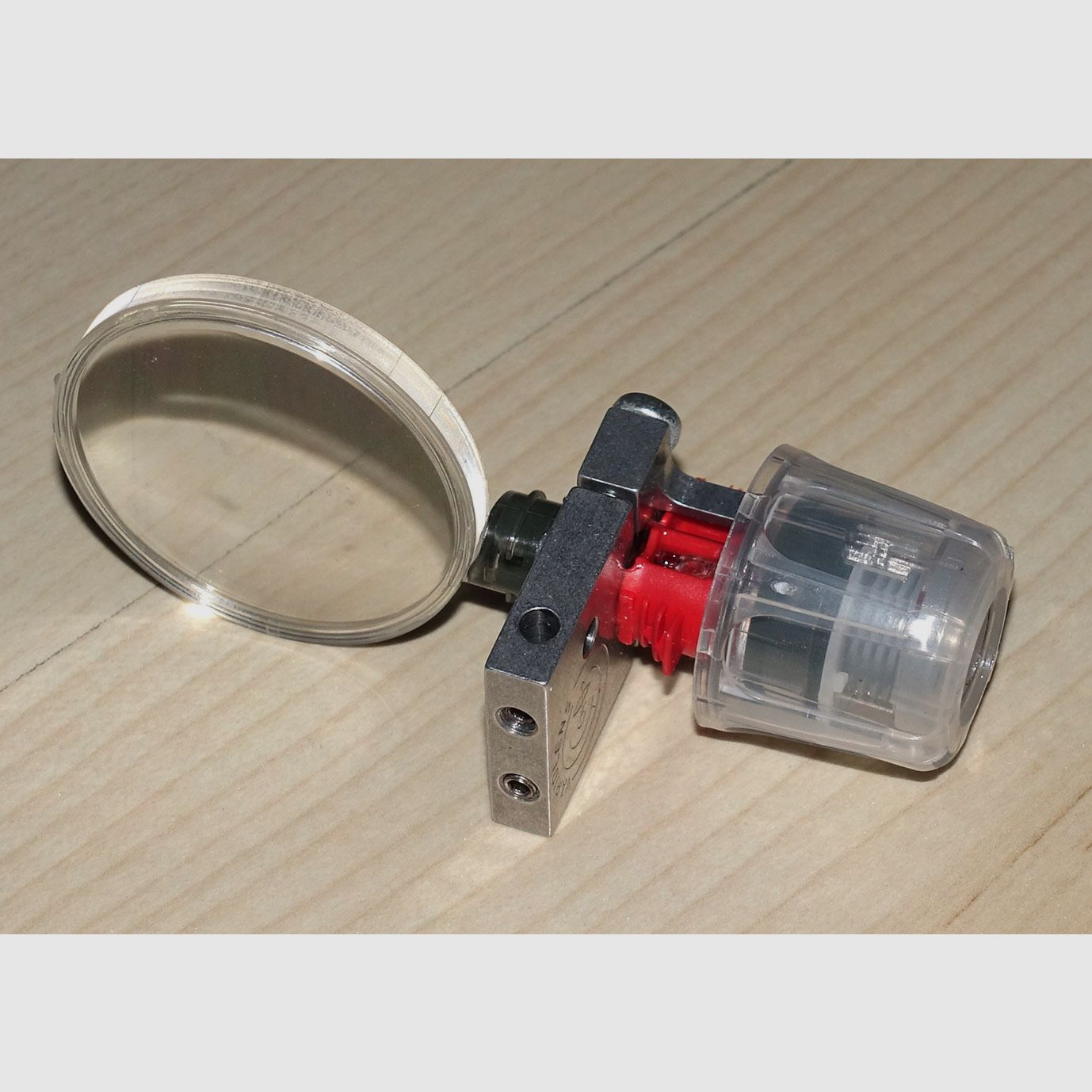 RESERVIERT! Profi MEC Schießbrille mit Knobloch Irisblende, Vario Lens 2 plus, usw., NP 600,-