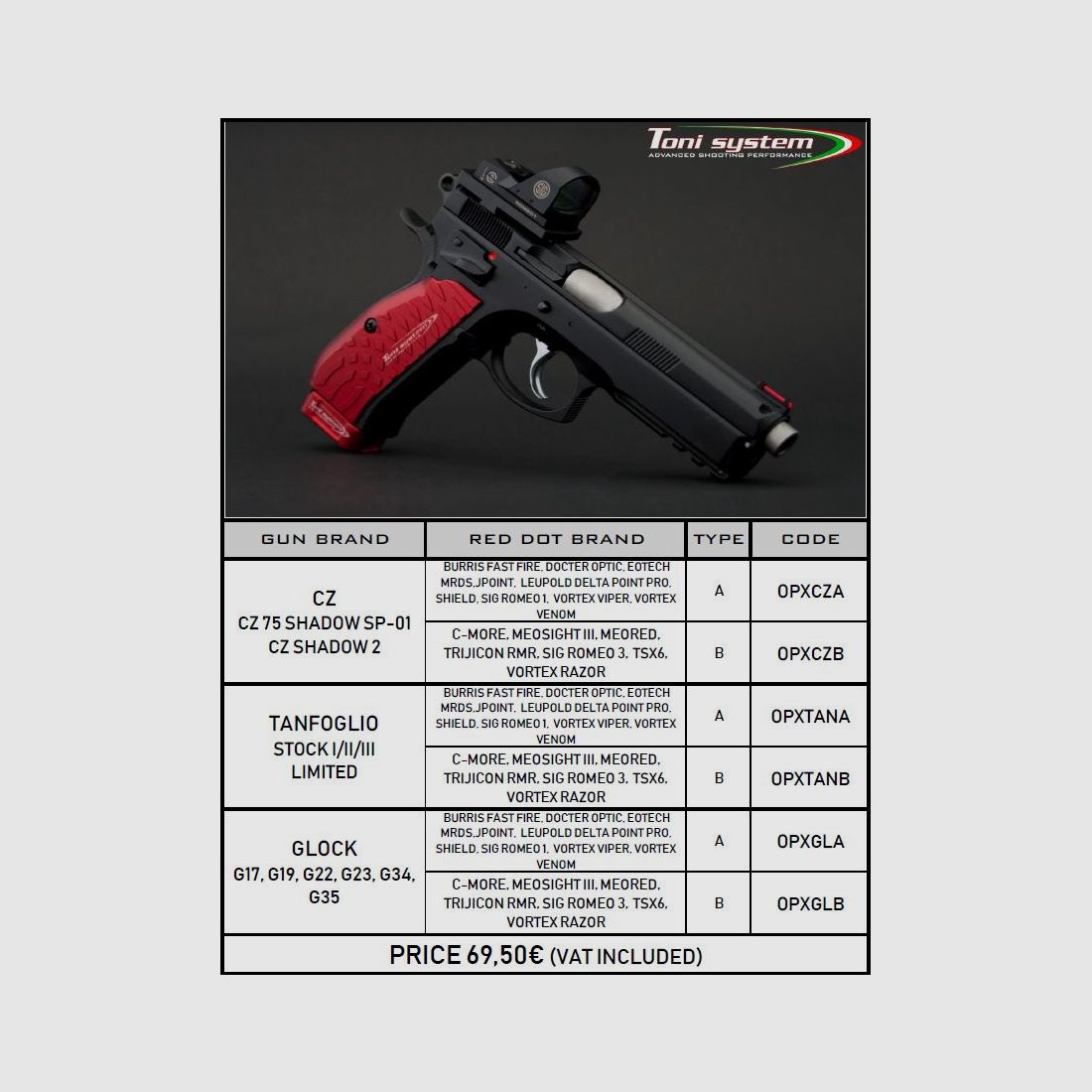Base for Red Dot Sight