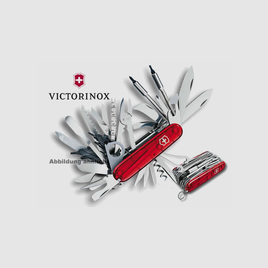 VICTORINOX Offiziersmesser SWISS CHAMP XLT, 91 mm, 50 Funktionen, Schweizer Taschenmesser