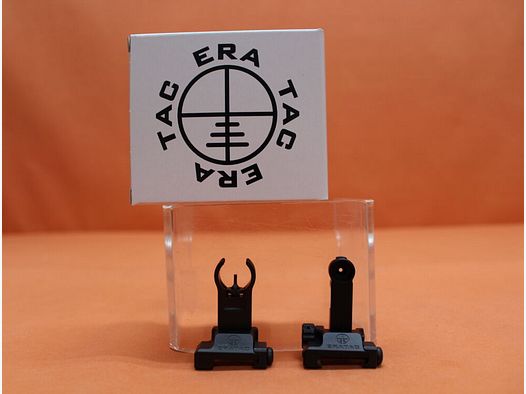 Recknagel Era-Tac mira notturno (T0541-2355) stile HK 1,35mm punto, alluminio nero per profilo Picatinny, con punto pieghevole