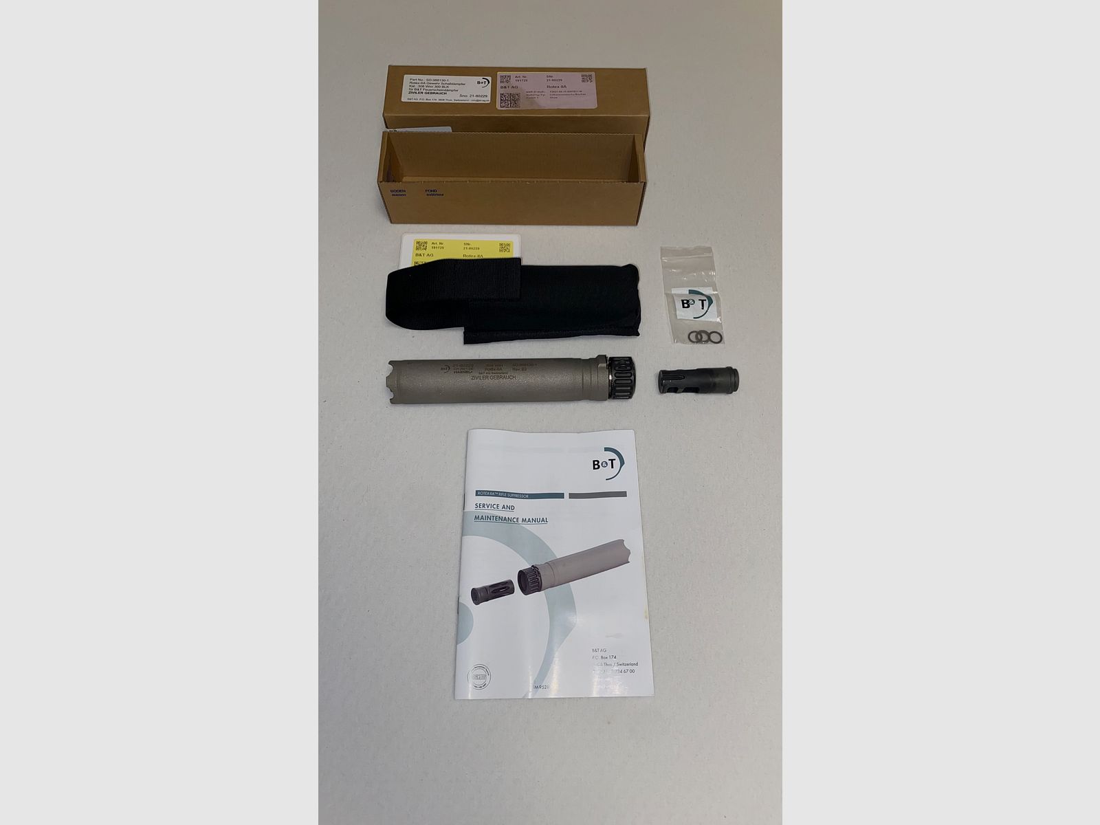 B&T Rotex-IIA silenziatore incluso B&T compensatore