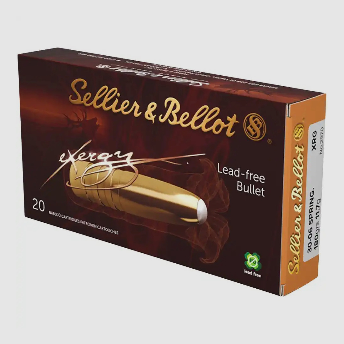 S&B Büchsenpatrone Kal. .30-06 eXergy bleifrei 11,7g/180grs.