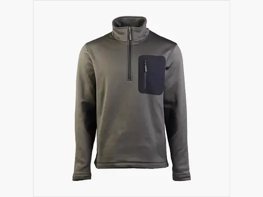 Mil-Tec Mil-Tec Pullover Thermo-Fleece Zip - Oliv / 3XL