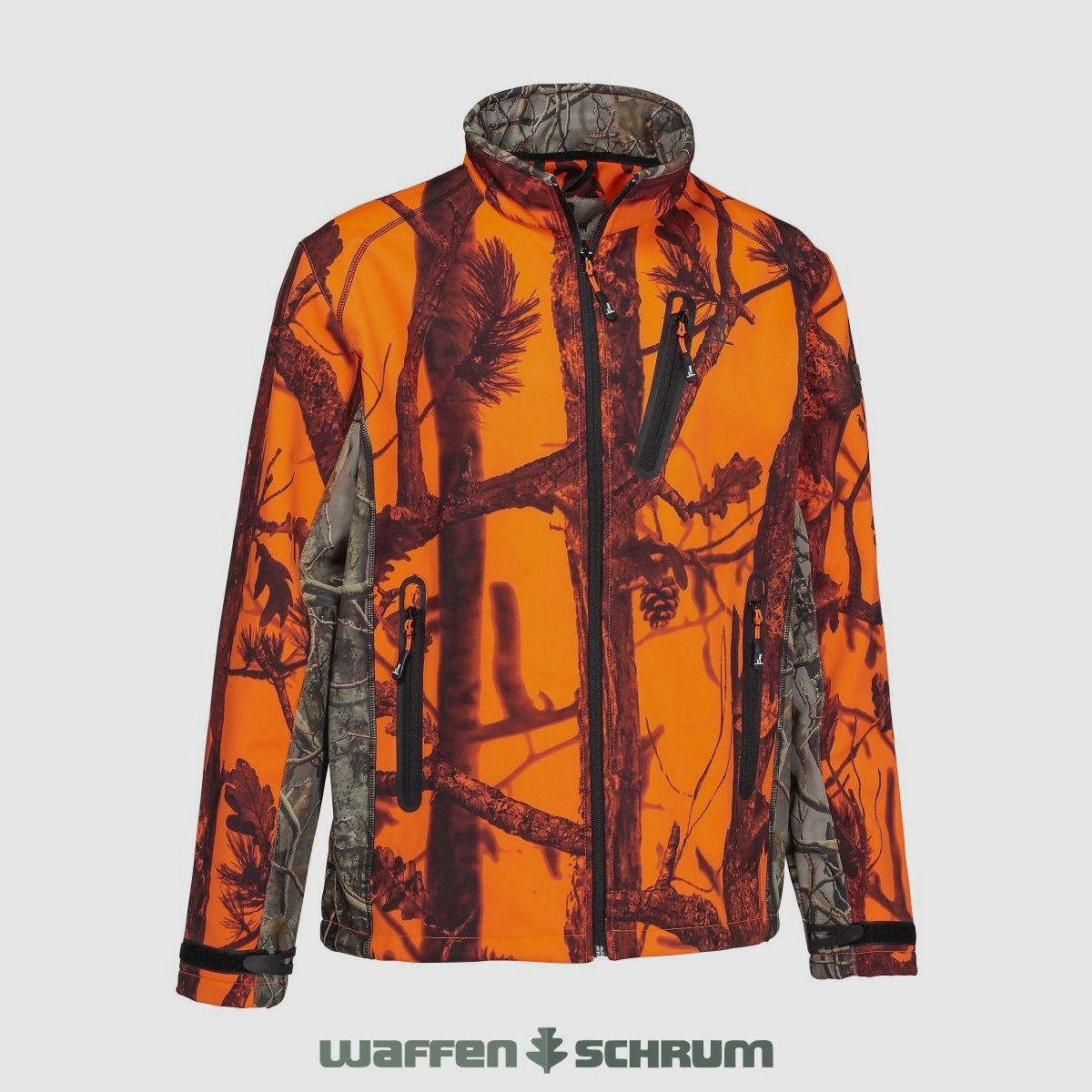 Percussion Softshell Jacket Ghostcamo Blaze & Black