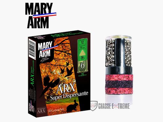 10 Patronen MARY ARM ARX Super Dispersief 36g Kal 12/70 Pb 9