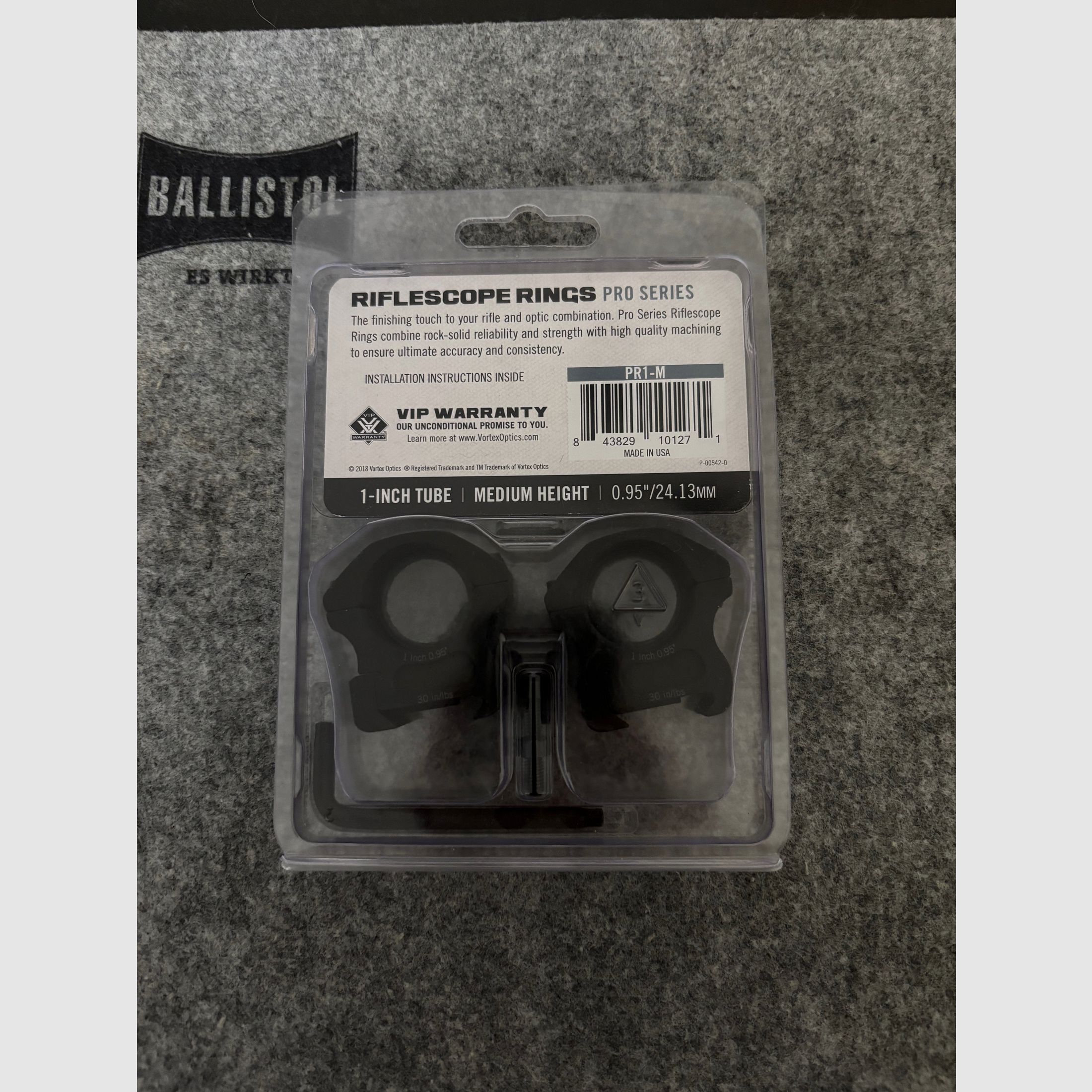 Vortex Pro Series Ringe 1-inch