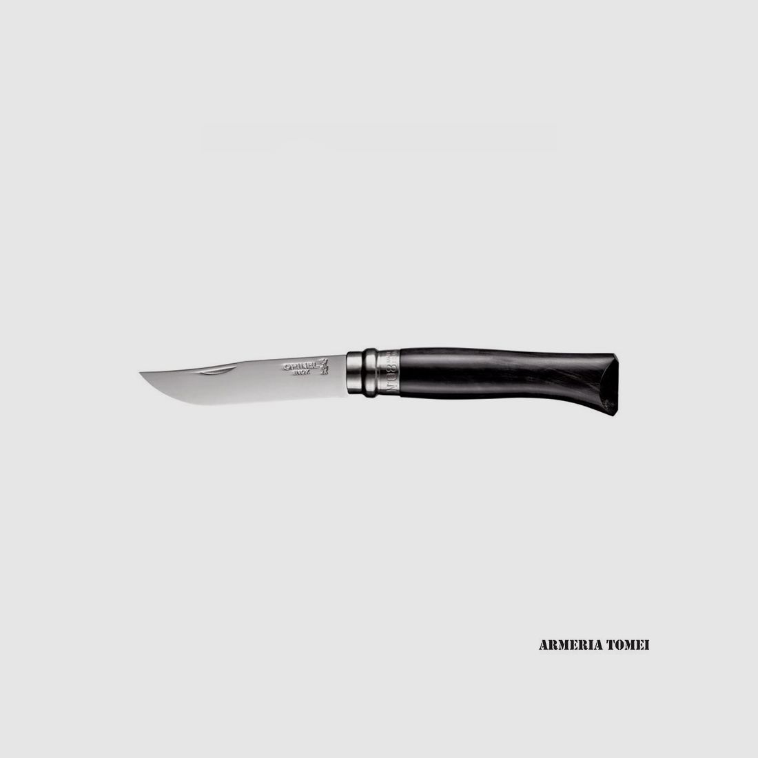 Messer – Opinel – Luxusausgabe VRI N.8 Inox Griff Horn Schwarz, Bild 1 von 2