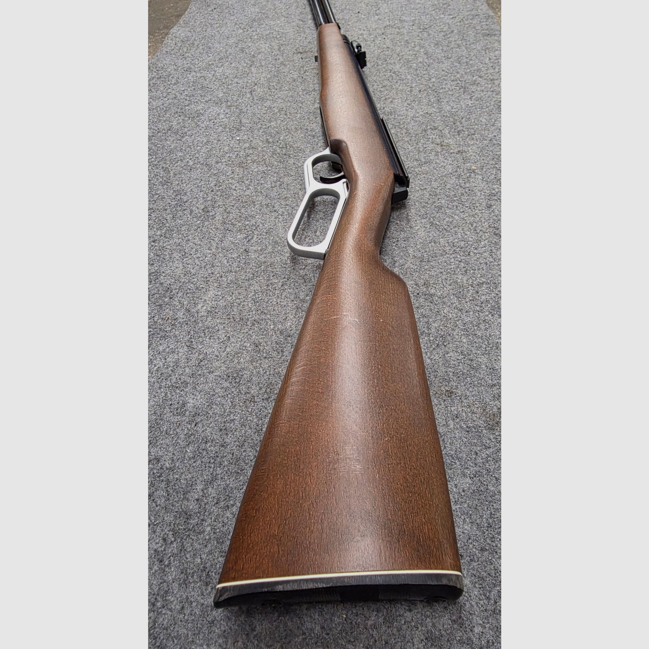 Con foglio pubblicitario e manuale d'uso !!! Raro fucile ad aria compressa Western a leva inferiore Haenel Mod. 580 in ottime condizioni, immagine 10 di 20
