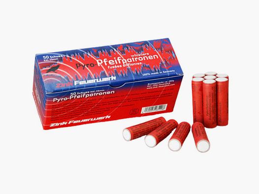 Zink 15mm Pyro-Pfeifpatronen 50 Schuss