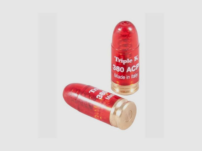 TRIPLE-K DELUXE SNAP DUMMY ROUNDS TRIPLE-K .380 AUTO, 5 CAPS PAR PAQUET, image 2 sur 2