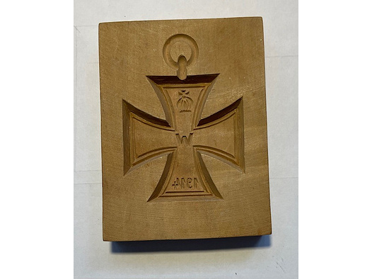 Eisernes Kreuz 1. Weltkrieg ,  Historisches Spekulatius  Back Model zu Weihnachten 1914