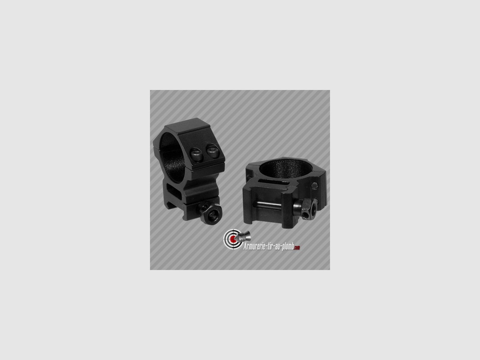Colliers de montage médium UTG diametre 30mm pour rail de 21mm
