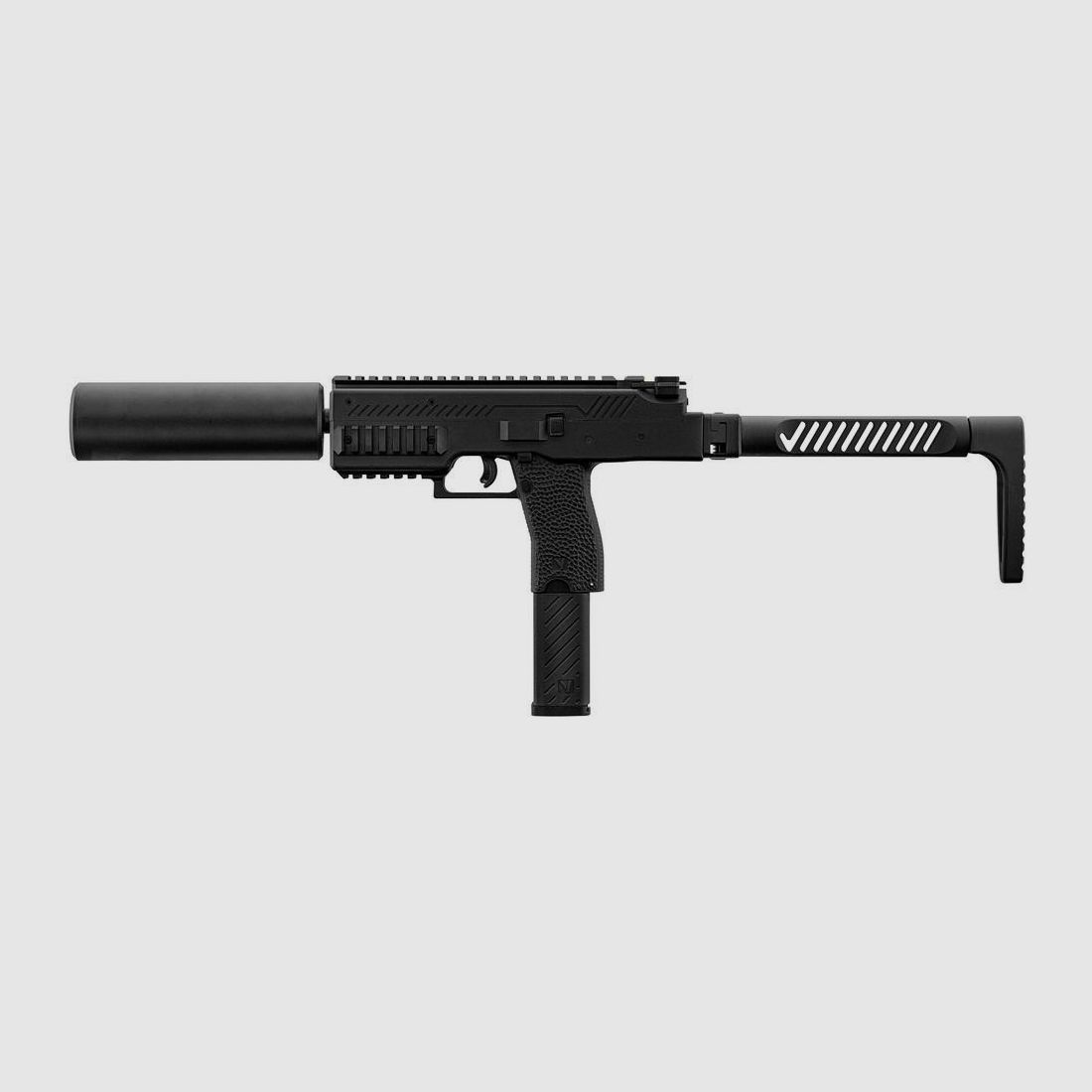 Replik SMG VMP-1X Vorsk - Schwarz mit Schalldämpfer - Hohe Präzision - Für Training und Freizeit, Bild 2 von 2