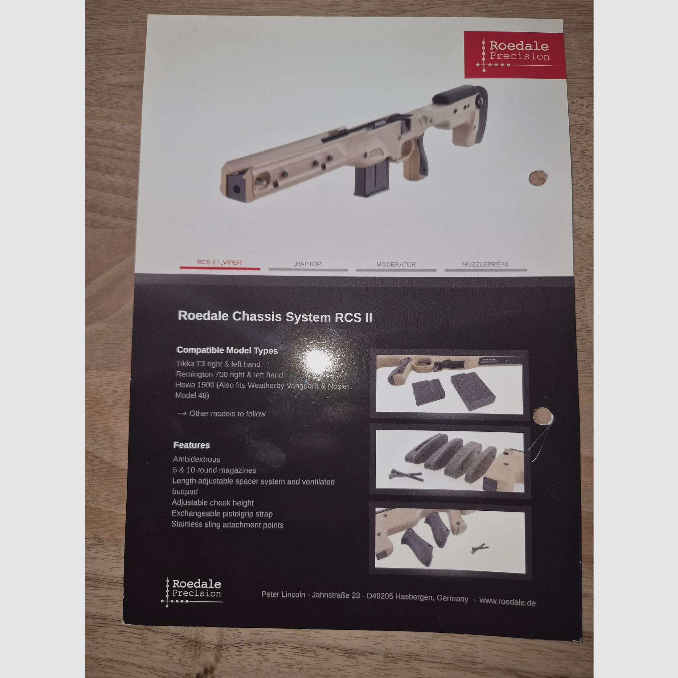 Roedale Tactical Precision Rifle, RCS II Viper, Repetierer,  Jagd, Bild 14 von 17
