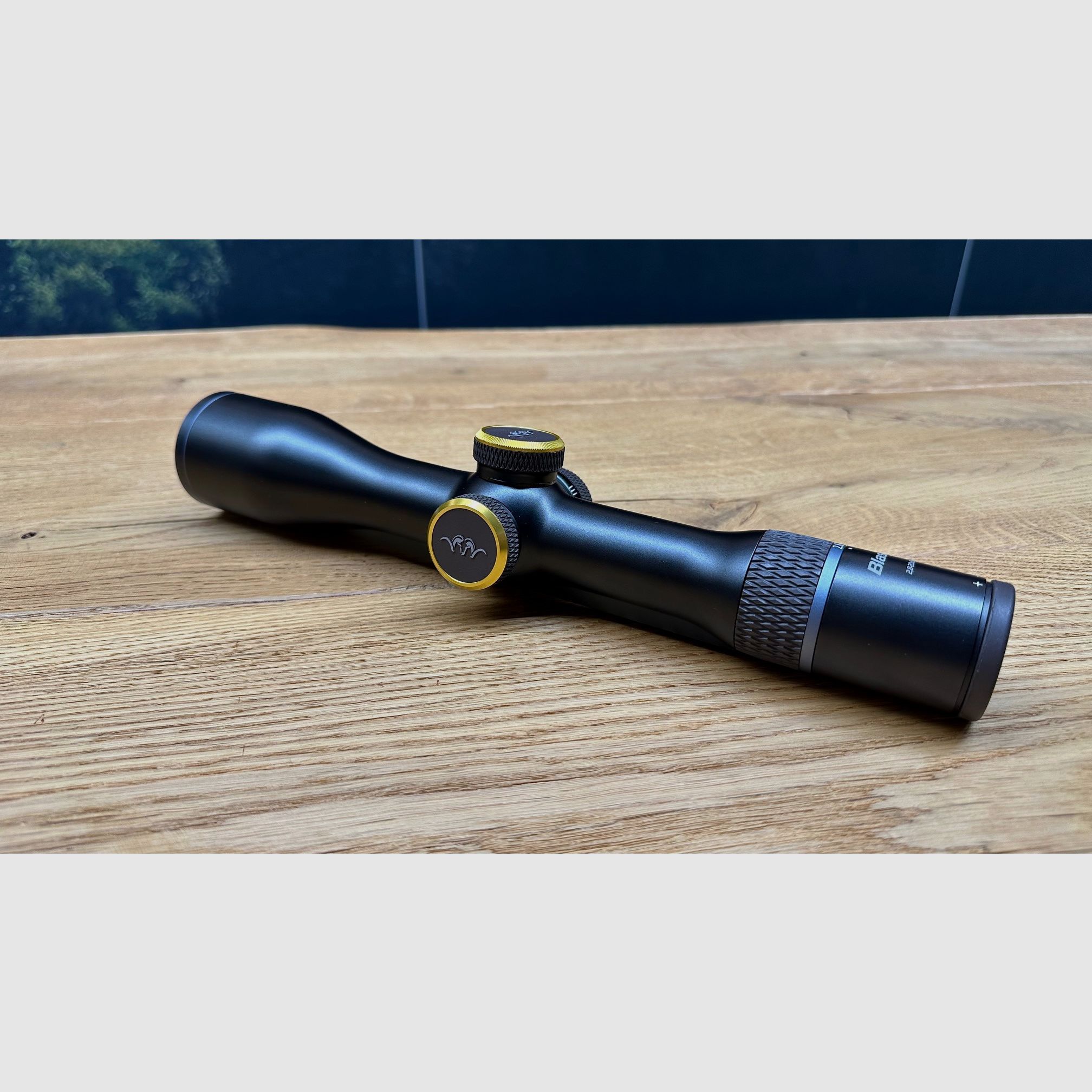 Blaser B1 2.8-20x50 iC Custom richtkijker / Gouden afdekkappen / met rail, afbeelding 3 van 6