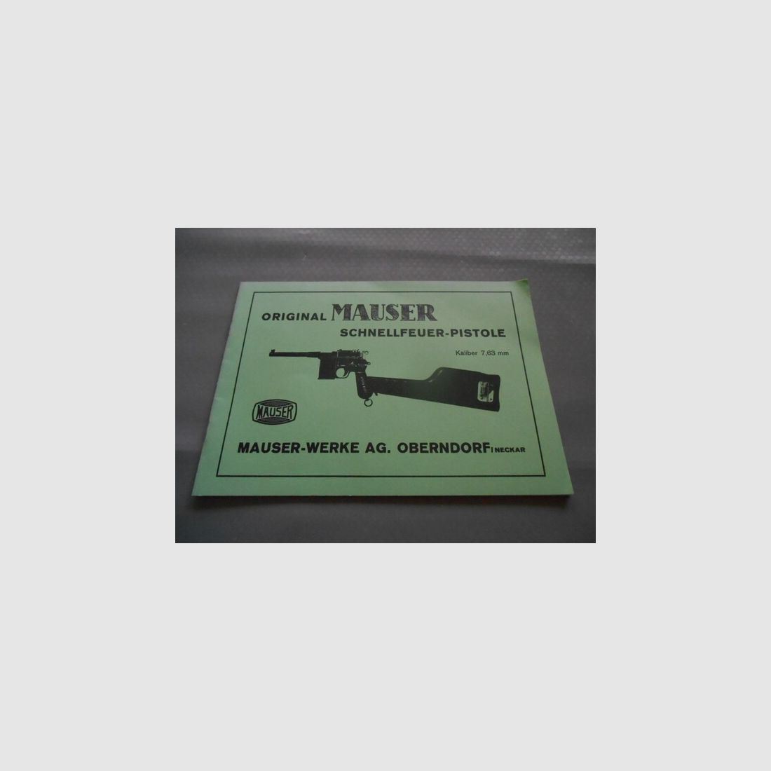 Mauser Selbstlade- Pistole Kal. 7,63 mm