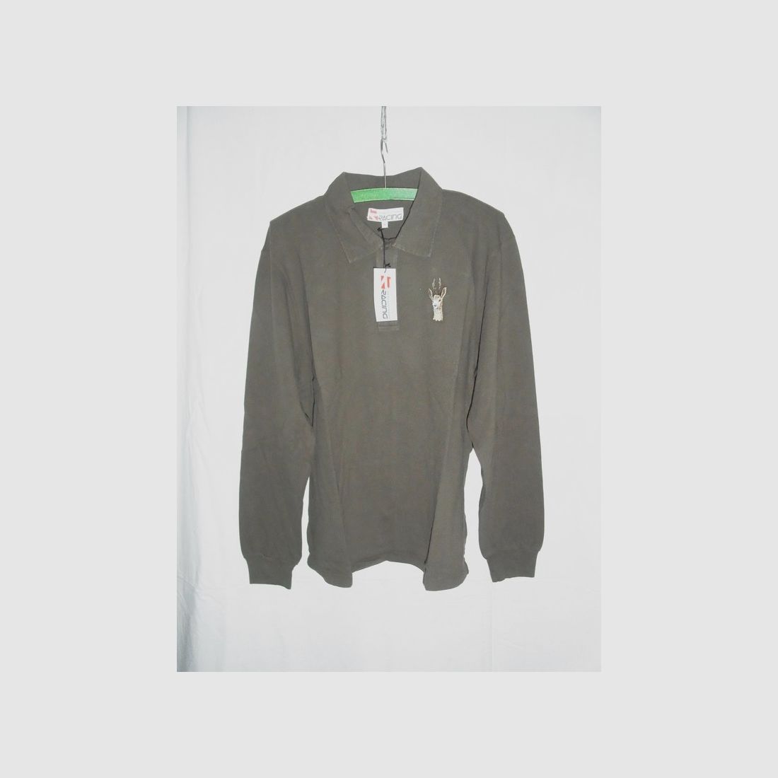 Jagd Poloshirt langarm grün